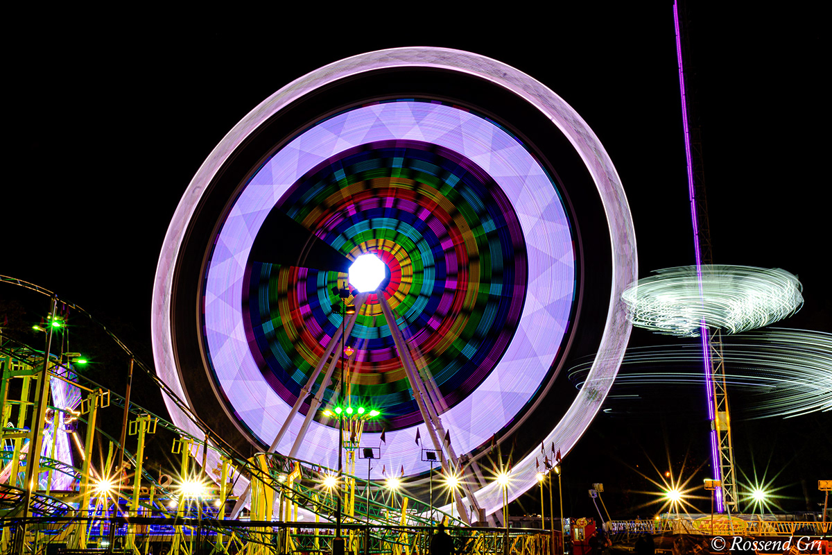 Ferris Wheel Nikon photoshop lightroom night Street movement raw color