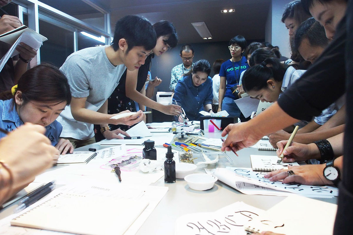 lecture Workshop lettering Bangkok Thailand