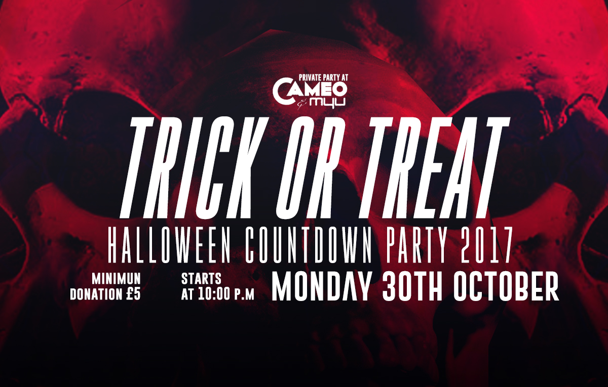 flyer horror Halloween party banner poster skulls