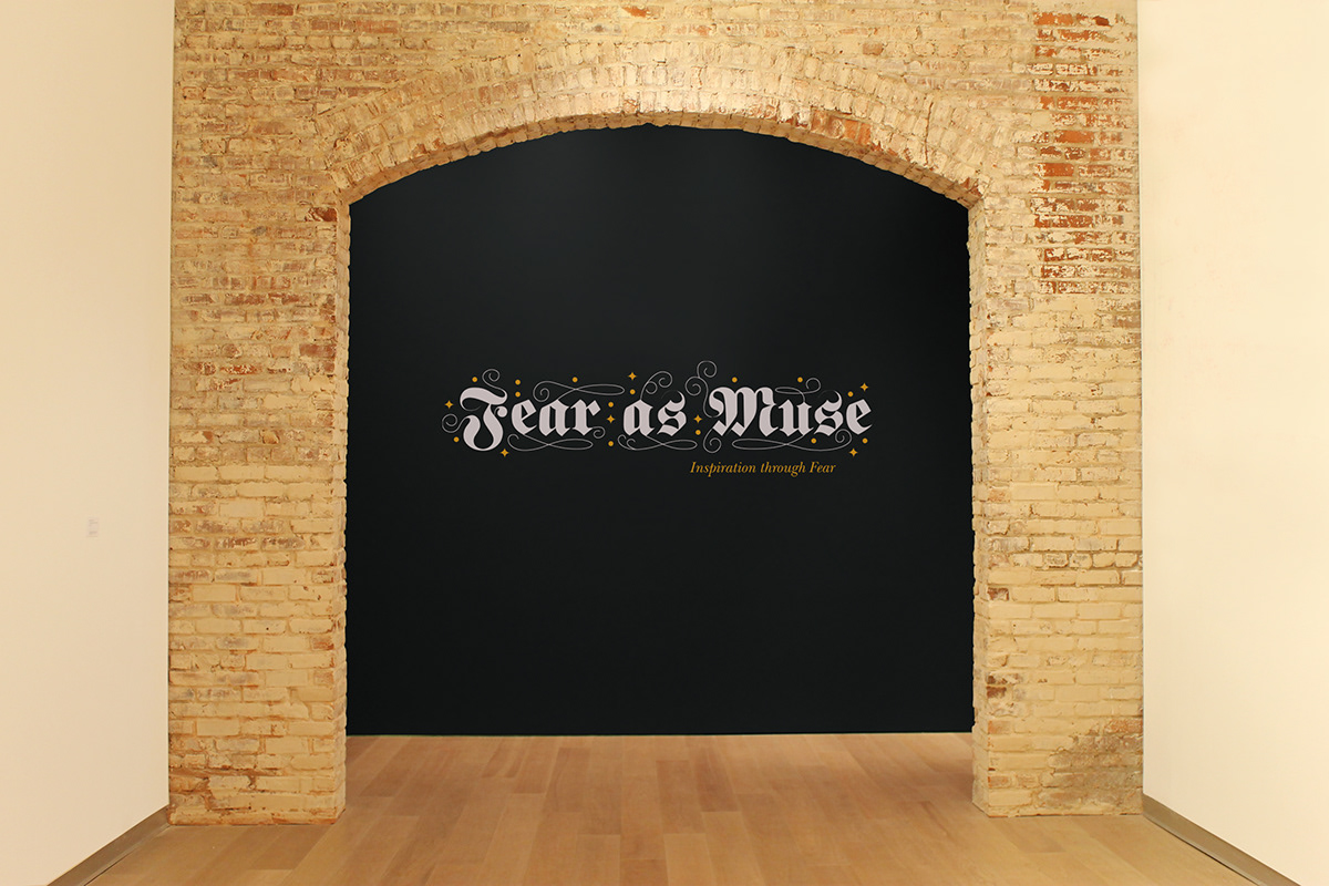 museum  exhibition Wall Graphics fear as muse inspiration
