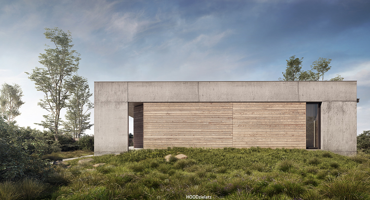 adam spychala concrete house visualization