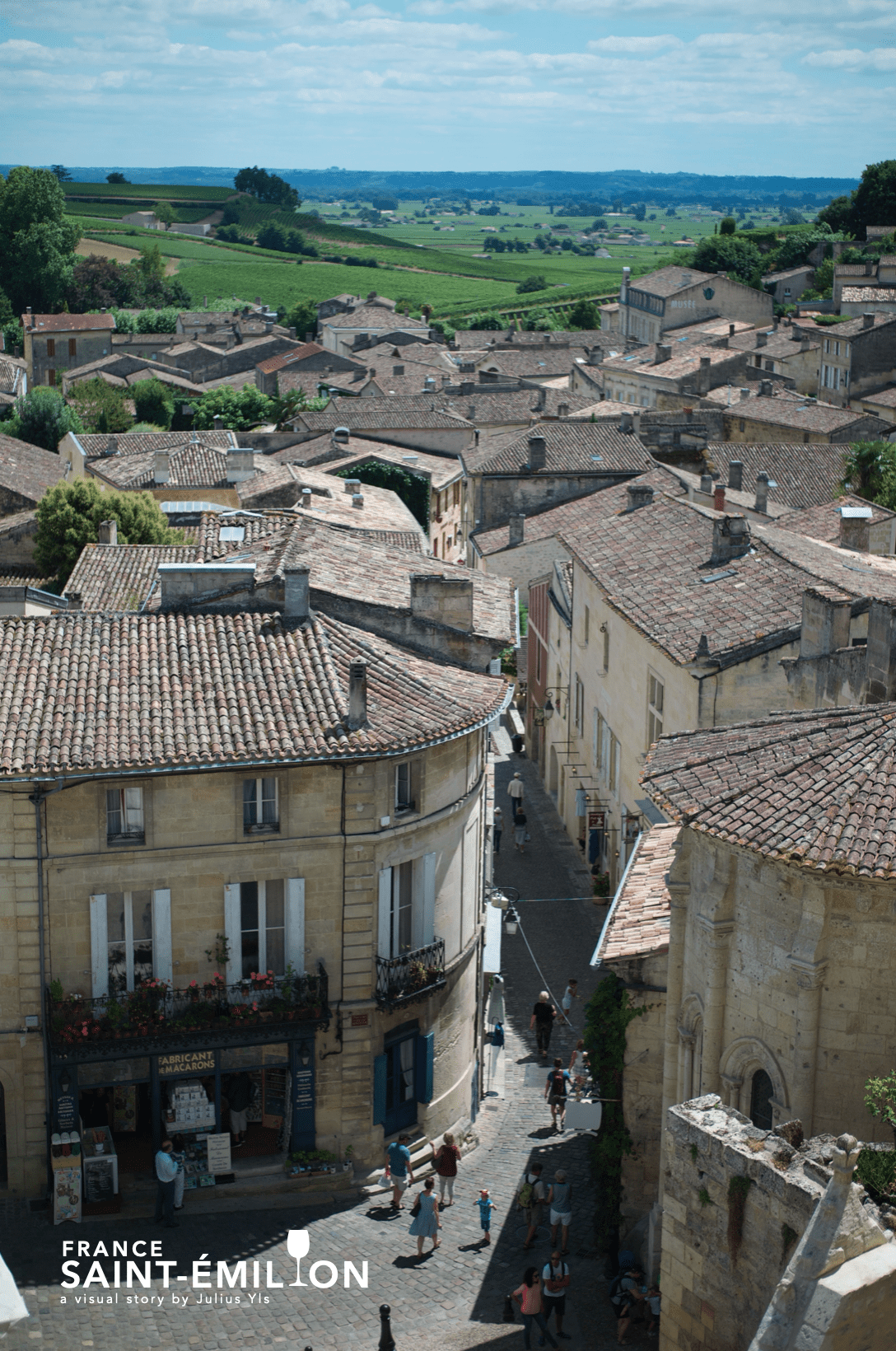 Saint Emilion village from above