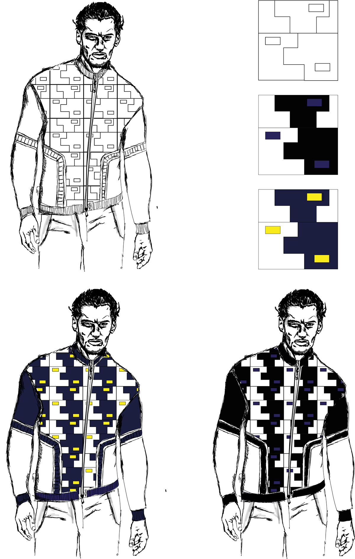 maglieria  knitwear moda cool man men Illustrator graphic