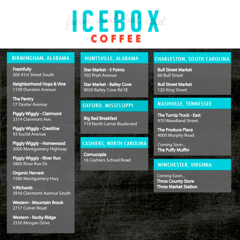 Icebox Coffee  Coffee iced coffee Cold Brew Coffee Cold Brew birmingham