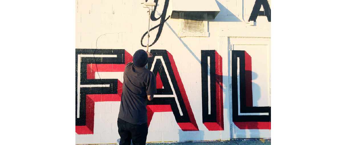 Mural Paiting typography   stop motion jpeg sequence