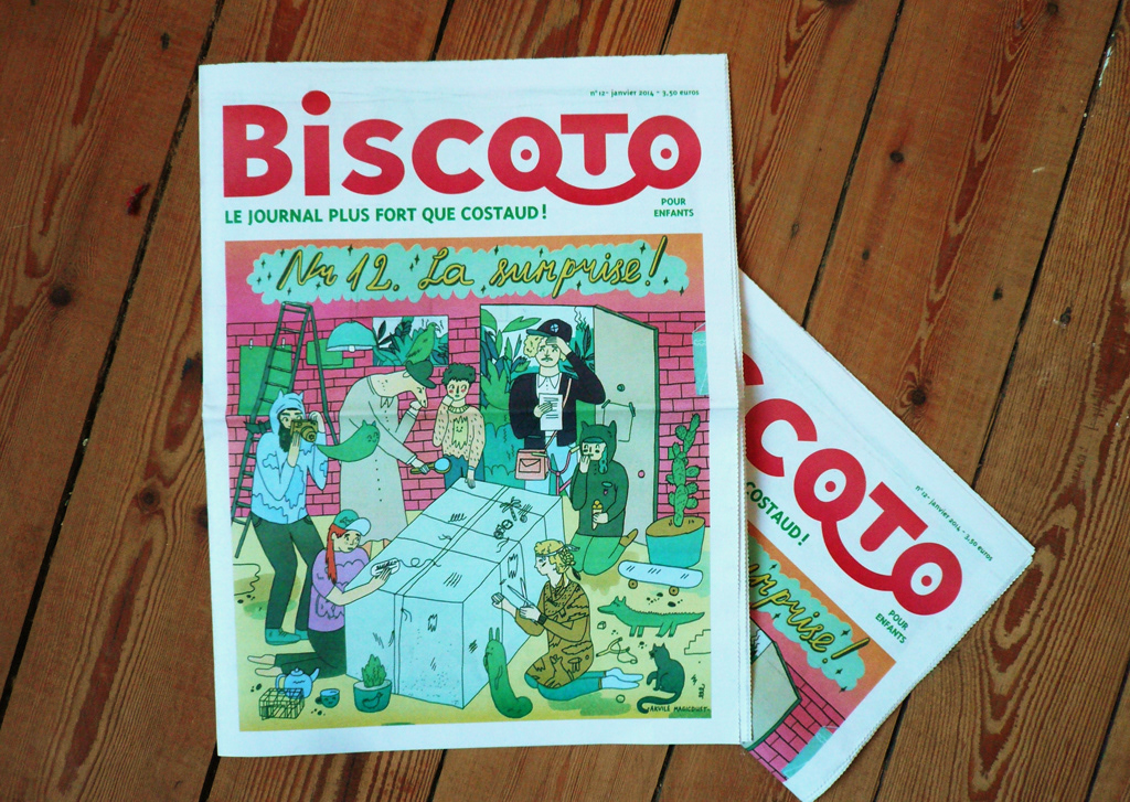 biscoto children tropical colours bright colors digital Editorial Illustration