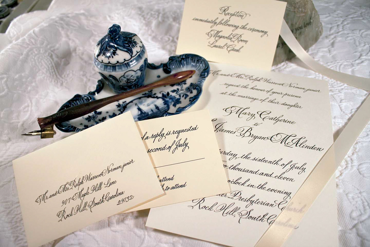 invitations Weddings lettering illustrations