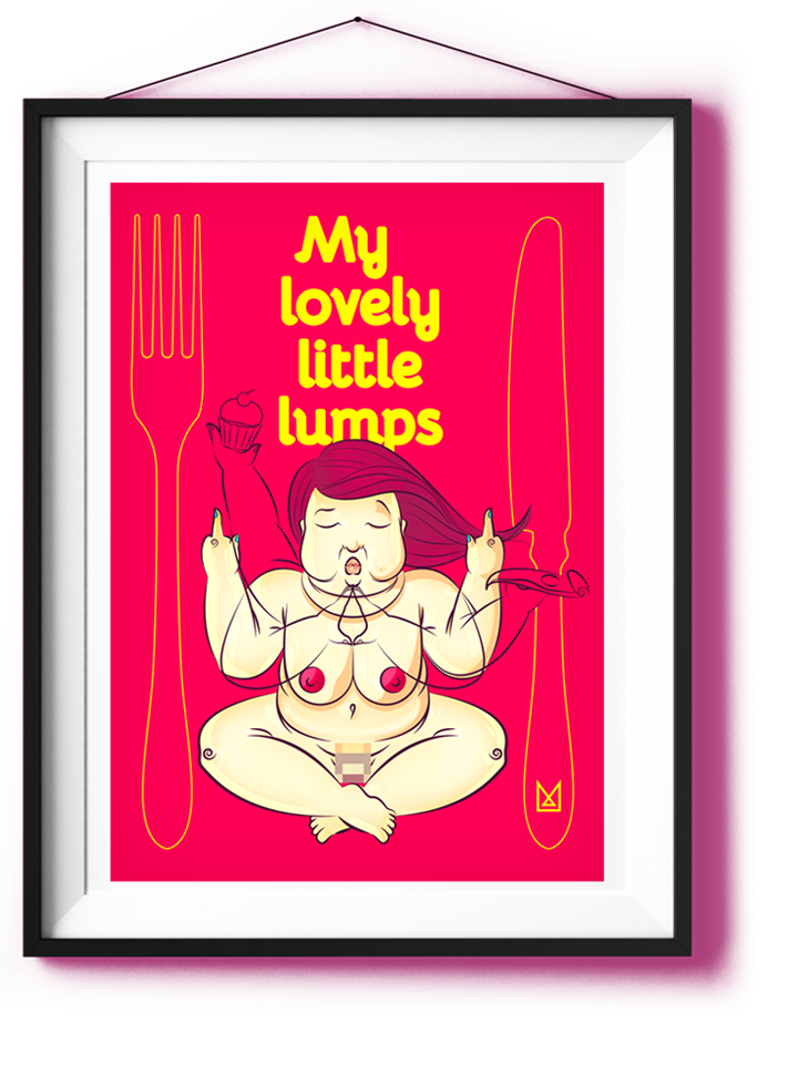 lumps woman curves meditation Food  delicious