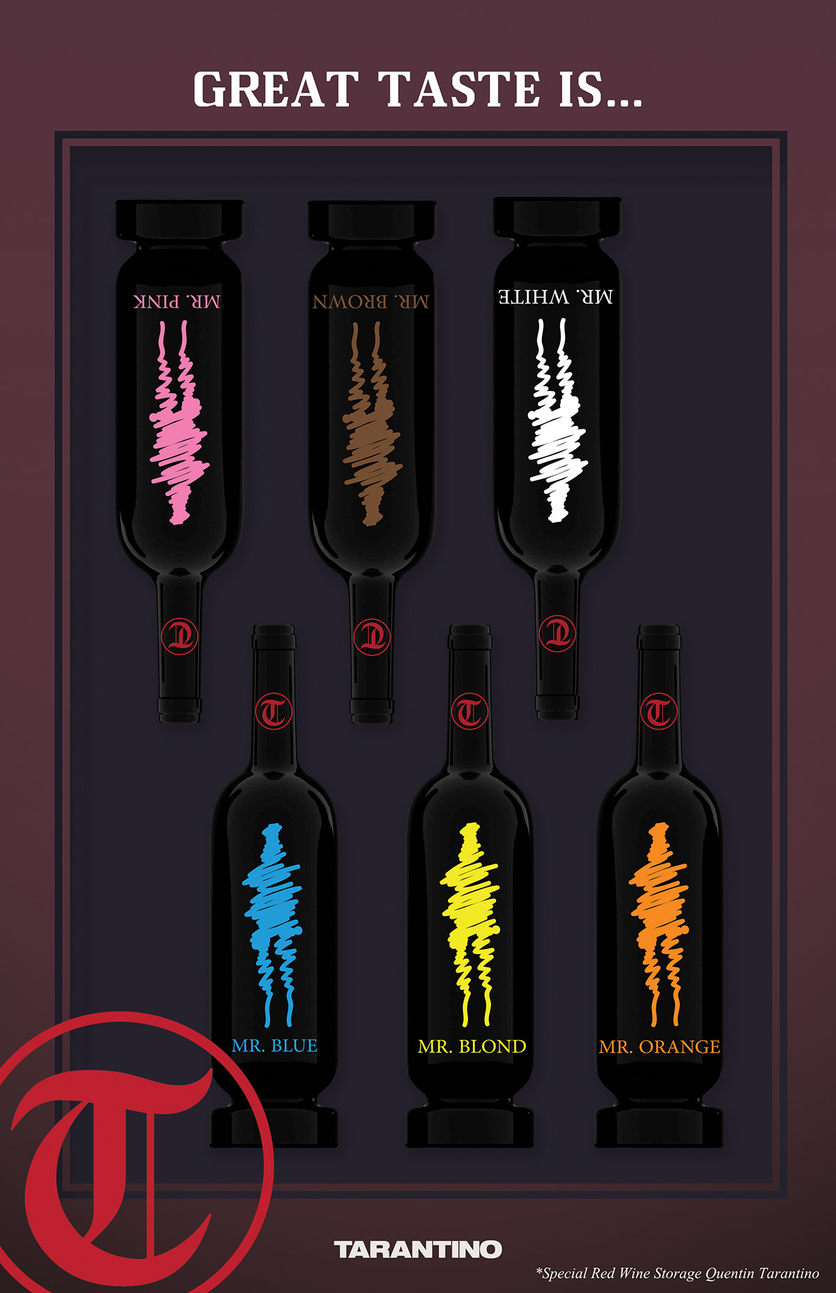 Tarantino wine product graphic richi6006