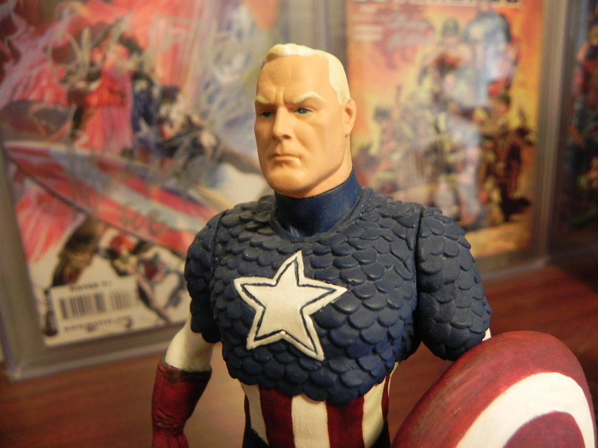 comic captain america custom figure alex ross tim bruckner