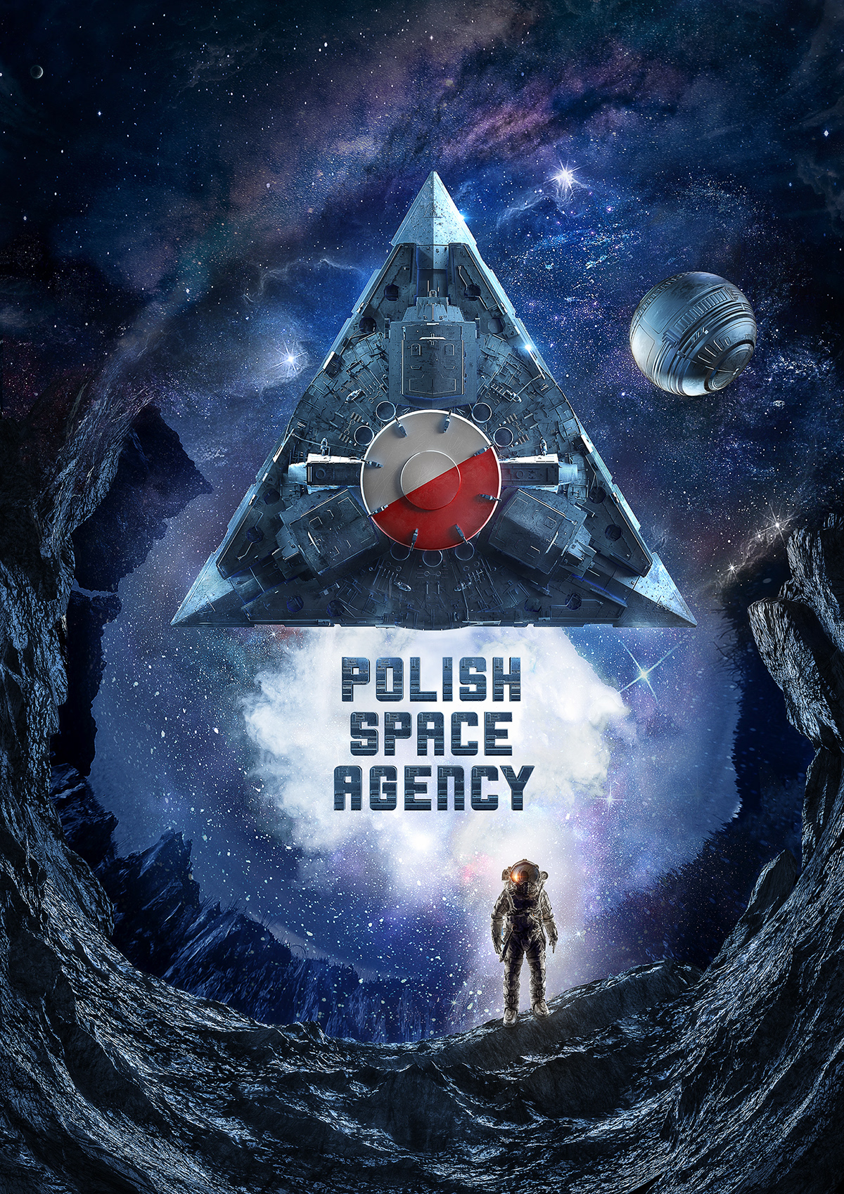 polish Space  agency 3D ILLUSTRATION  mission c4d spaceship bartosz morawski universe