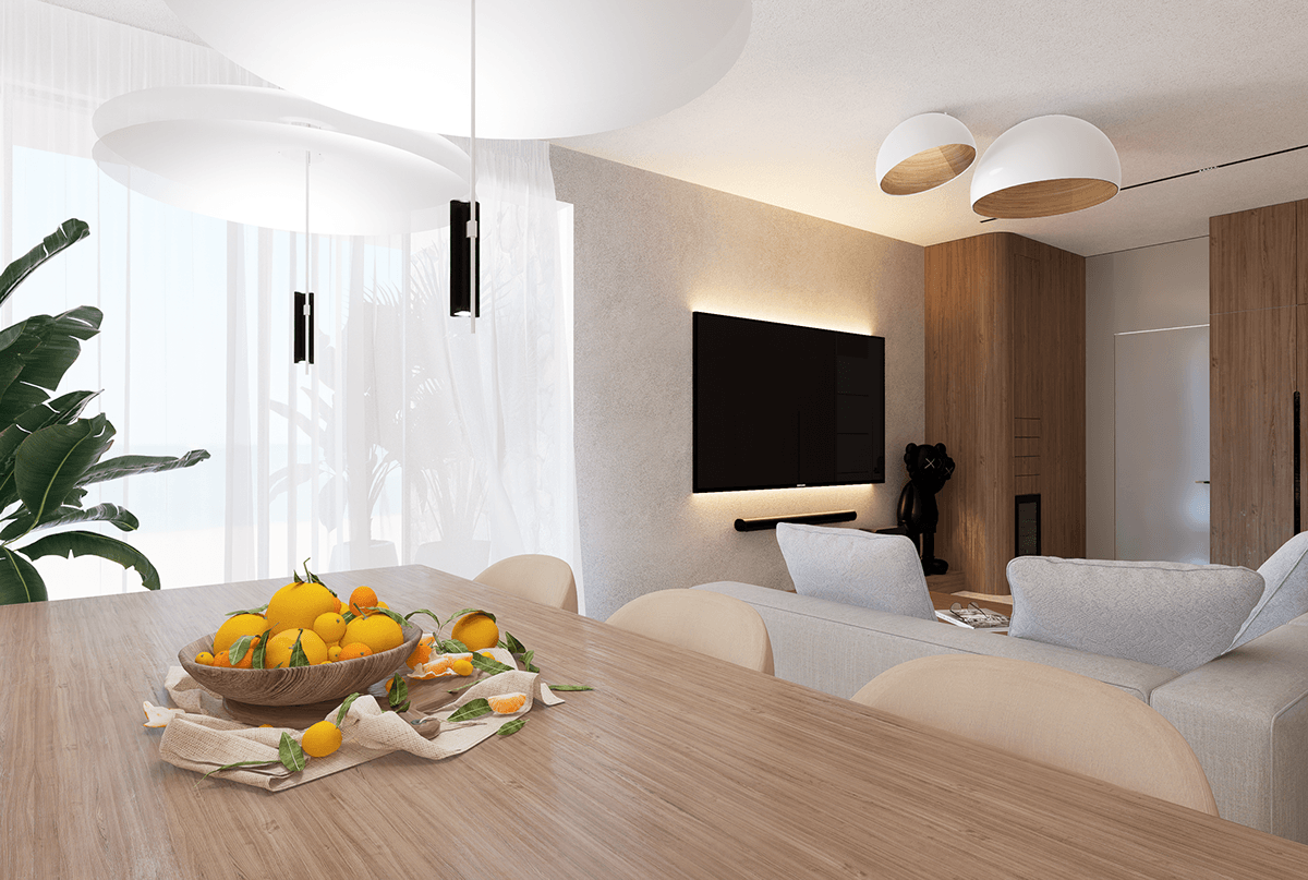 design apartment design architecture visualization interior design  Interior mallorca spain visualisation