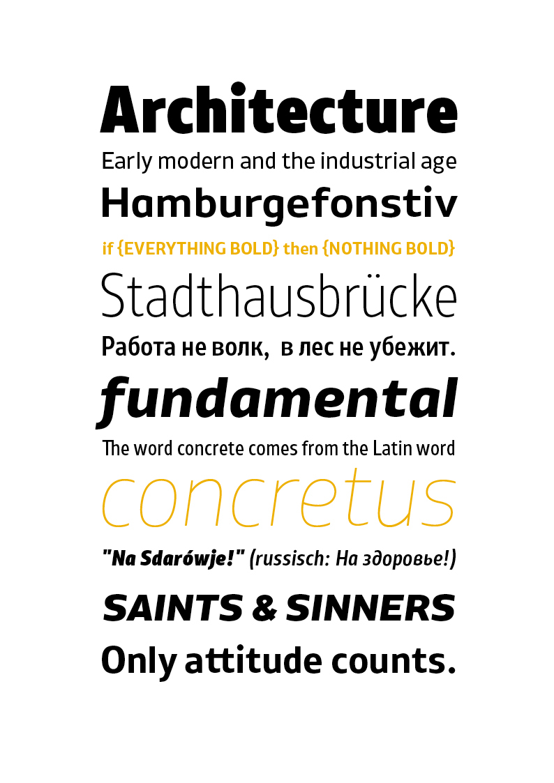 Superfamily condensed EXTENDED font text Workhorse