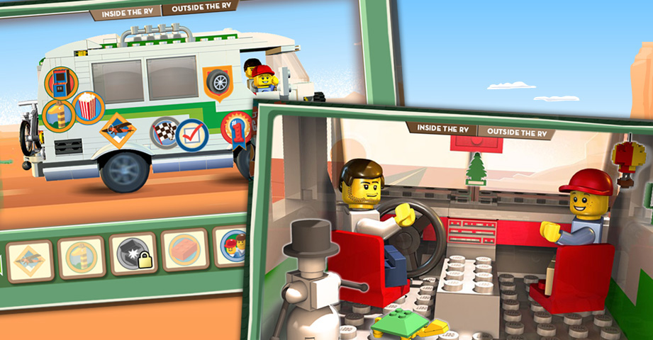 LEGO interactive creative design game Website