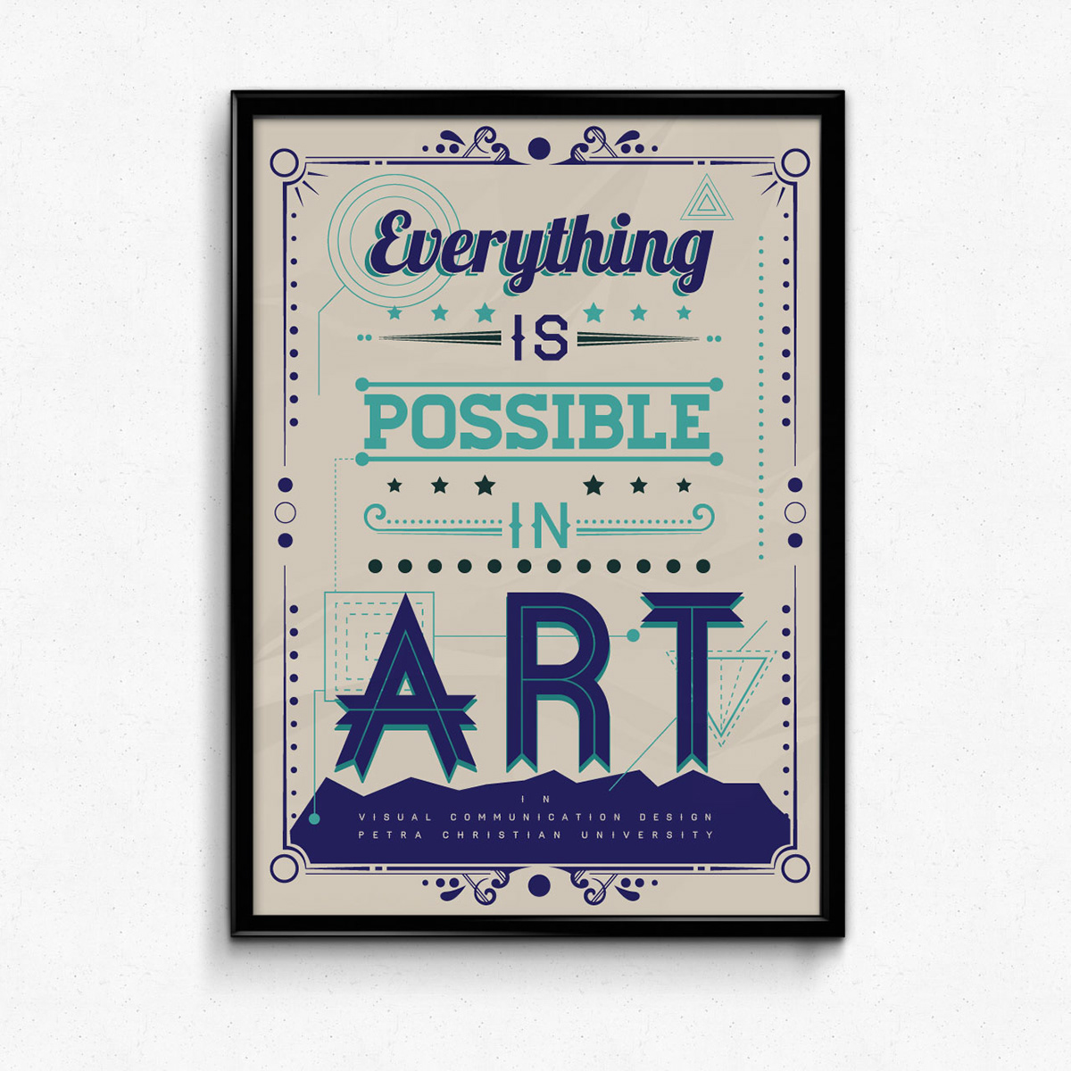 poster t-shirt art possible quote