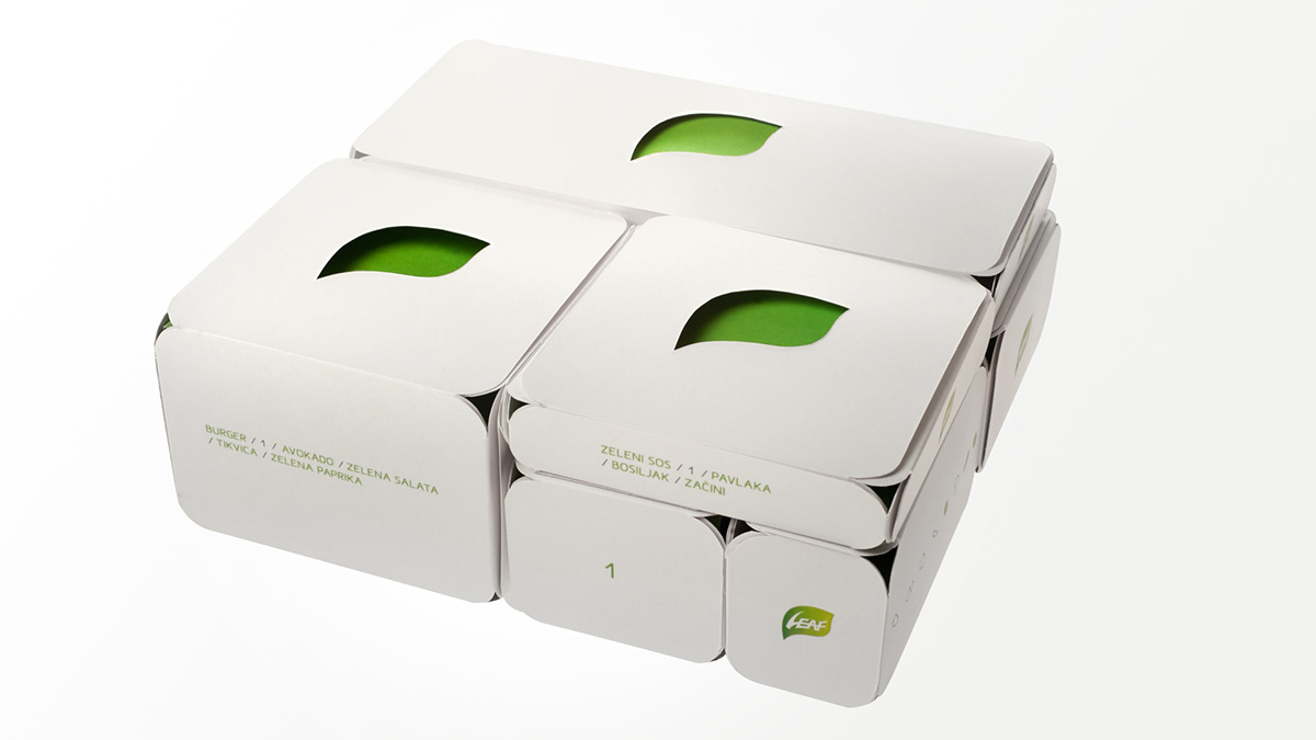 leaf vegetarian food Packaging brand identity logo typography   food design stationary