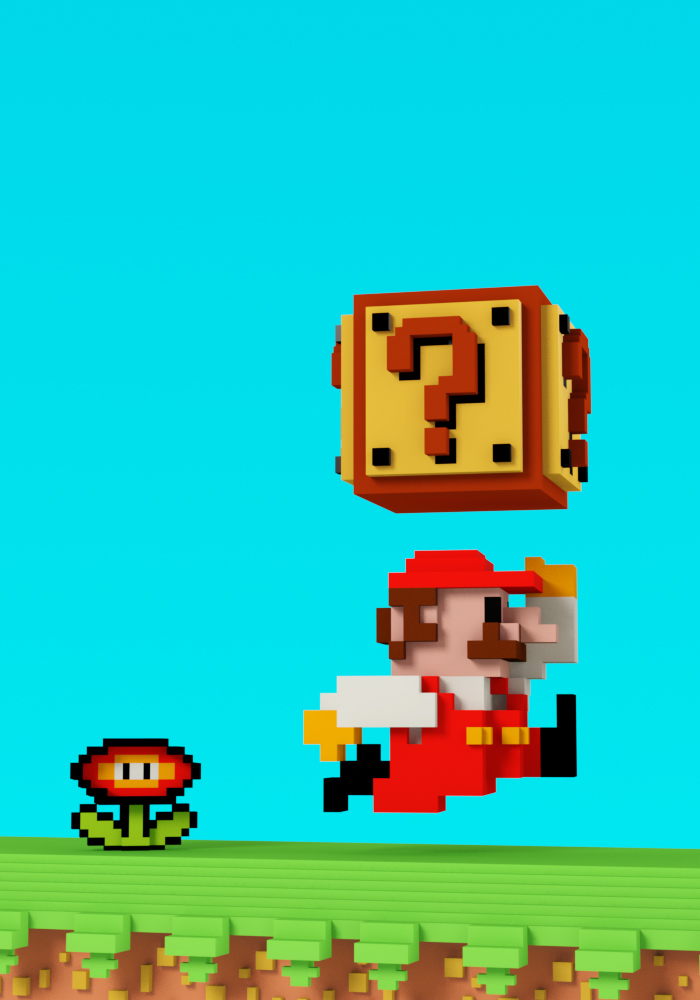 Super Mario Fire GIF.
