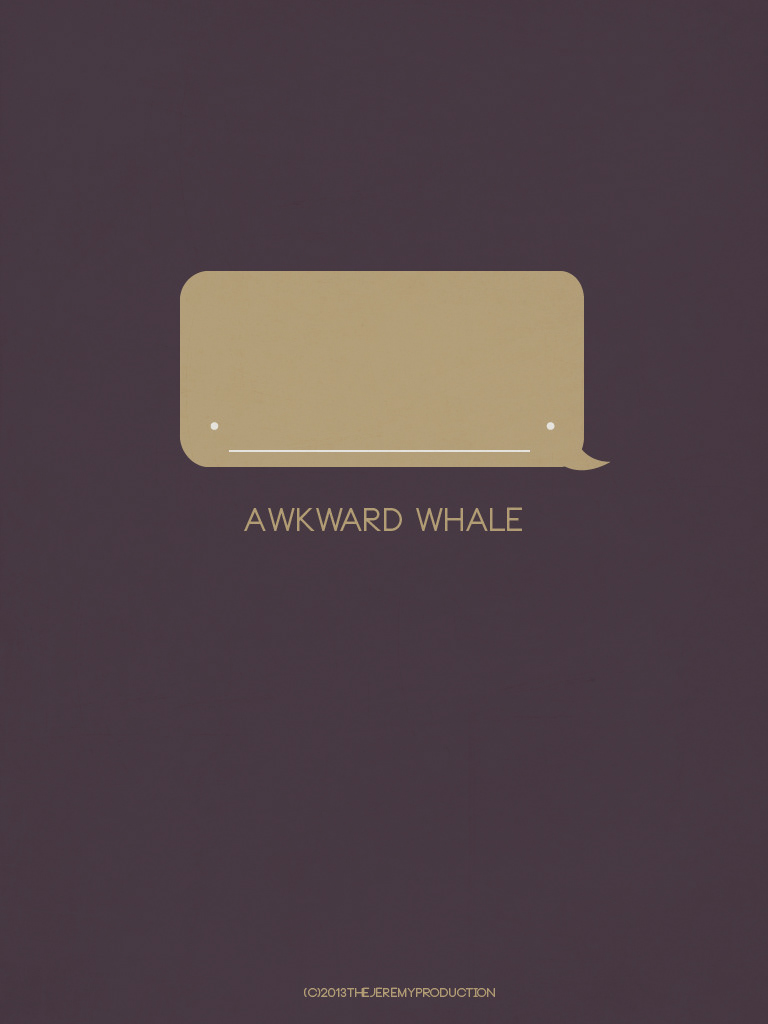 awkward whales animals Chat phone wallpaper design