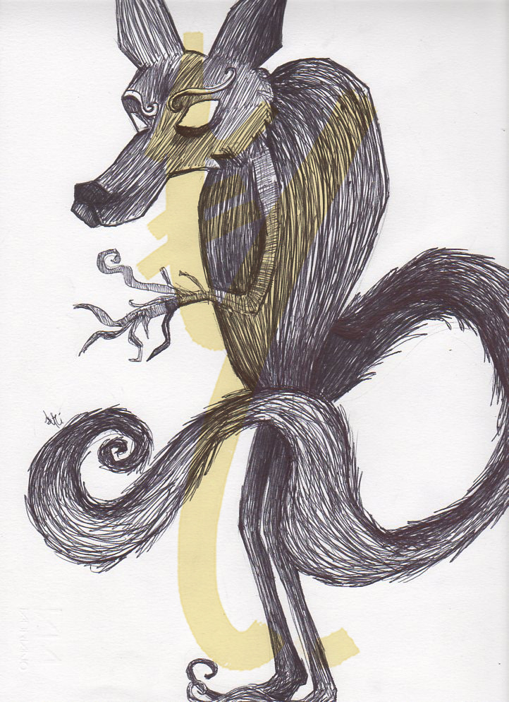FOX Tree  future dark wolf girl