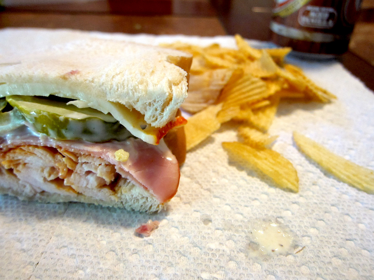 Food  sandwich closeup