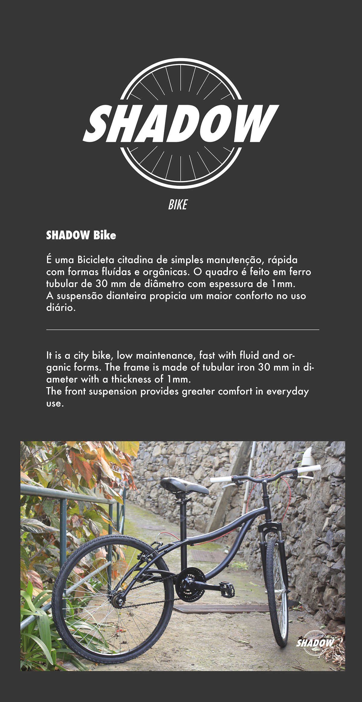 Bike bibicleta design produto designdeproduto  Madeira universidadedamadeira Urban urbana urbanbike bicicletaurbana shadow shadowbike