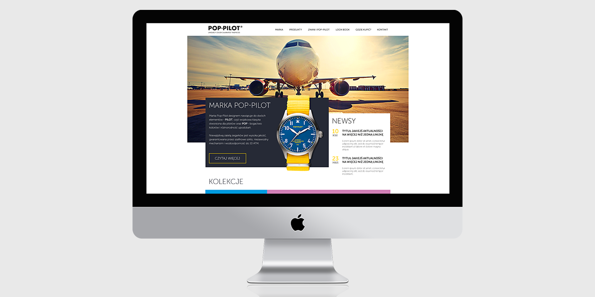 Webdesign watch time Pilot