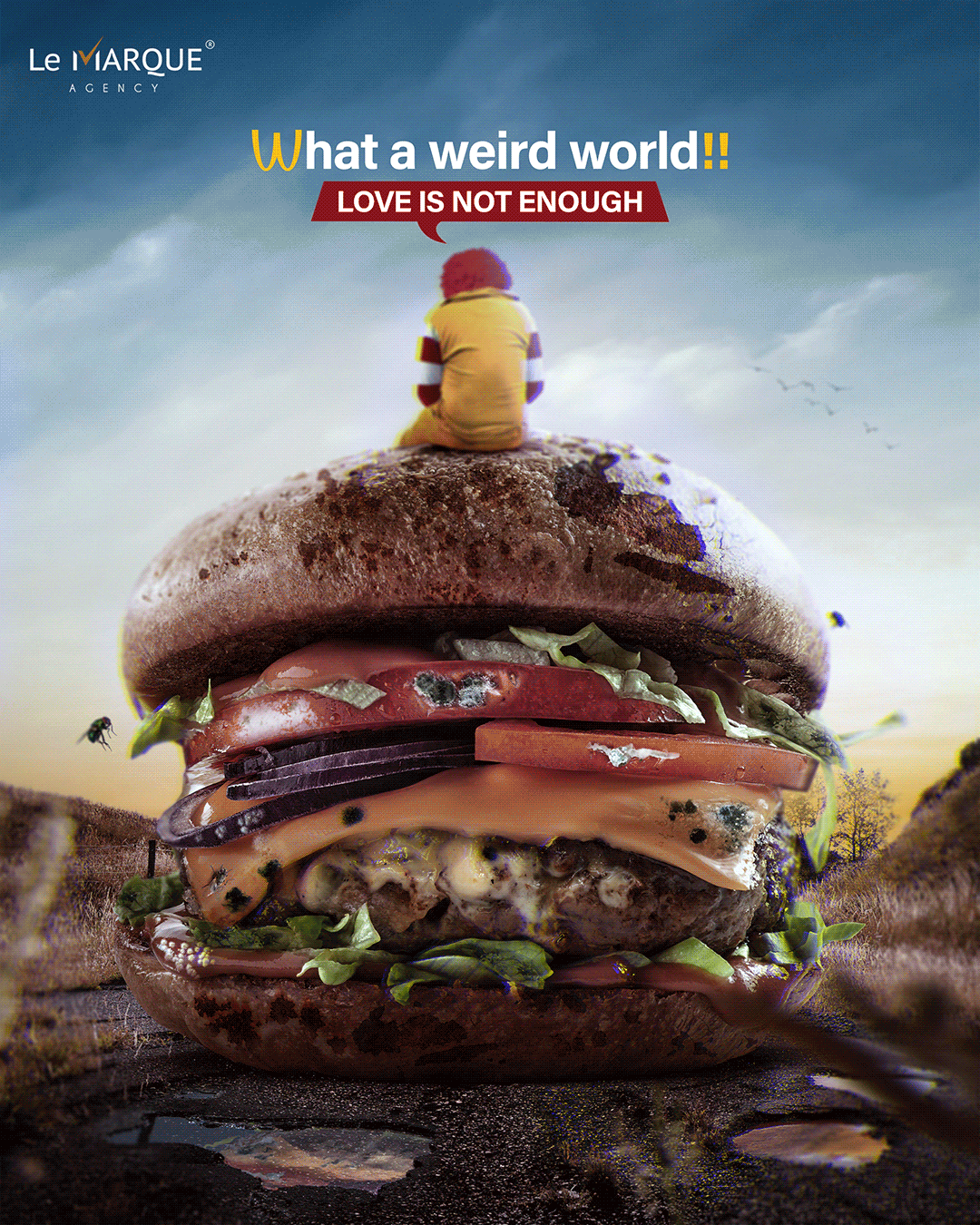 Adobe Portfolio Advertising  art direction  campaign creative Food  McDonalds Poster Design Socialmedia typography  