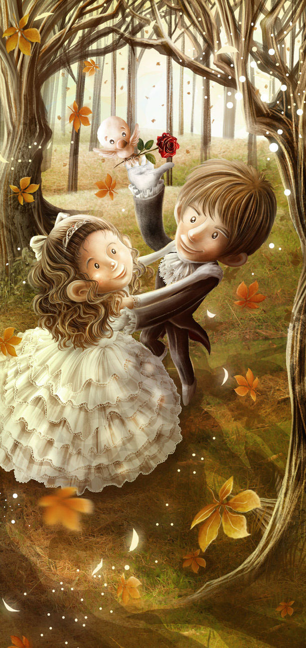 wedding Wedding Card wedding invitation children fairytale wedding inspiration adorable wedding Illustration served Ps25Under25