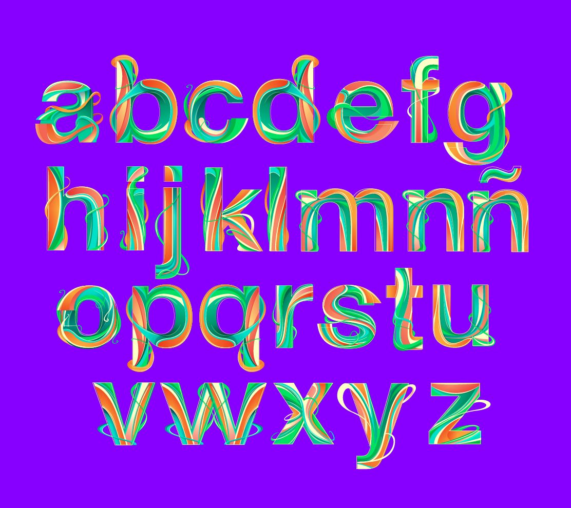 helvetica type font redak color peru organic