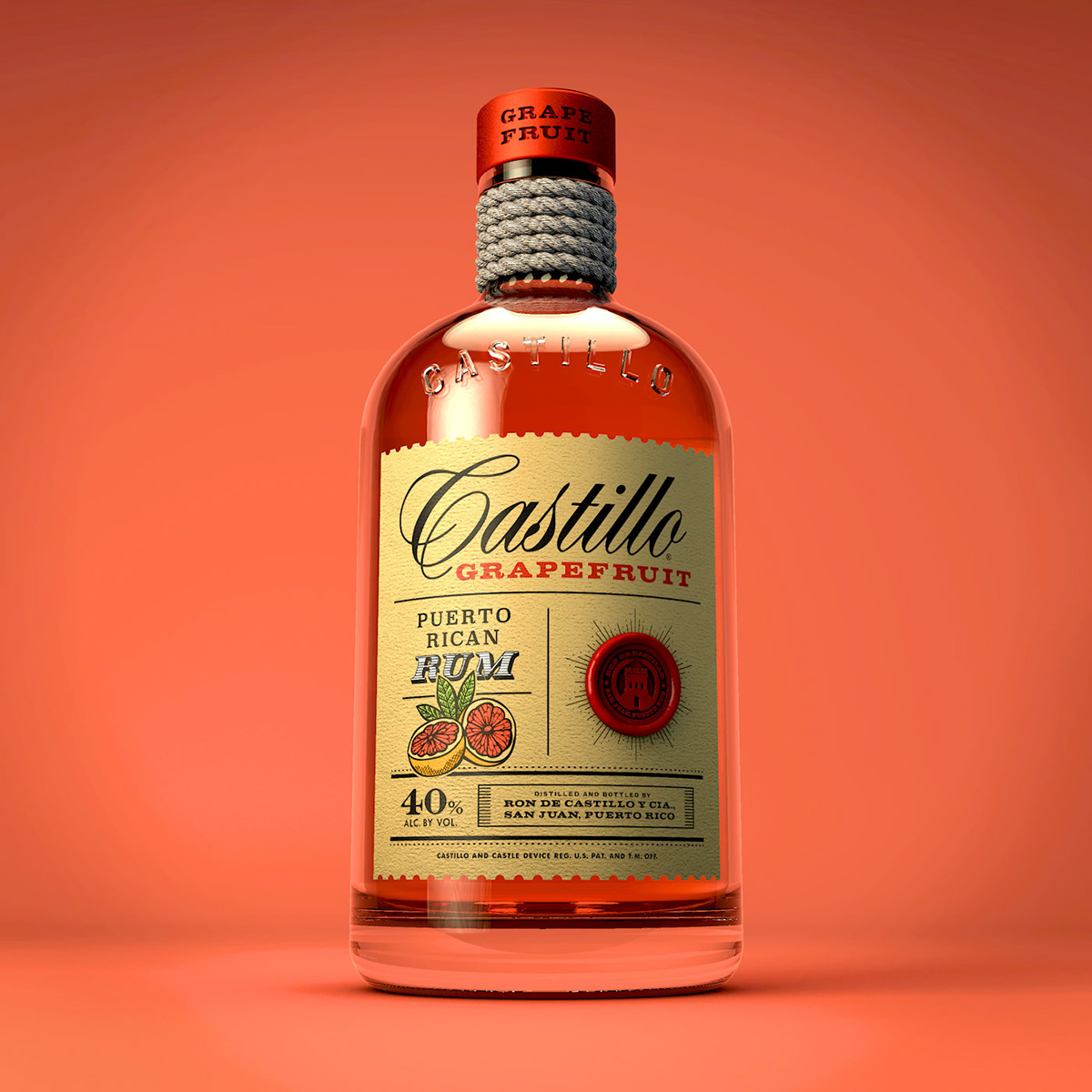 castillo Rum bottle Packaging