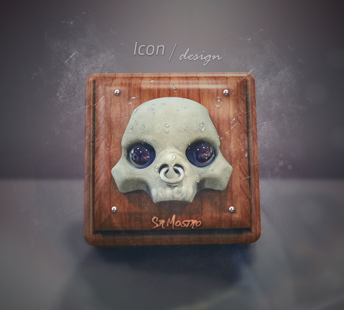 icono diseño design Icon app app icon skull key chest