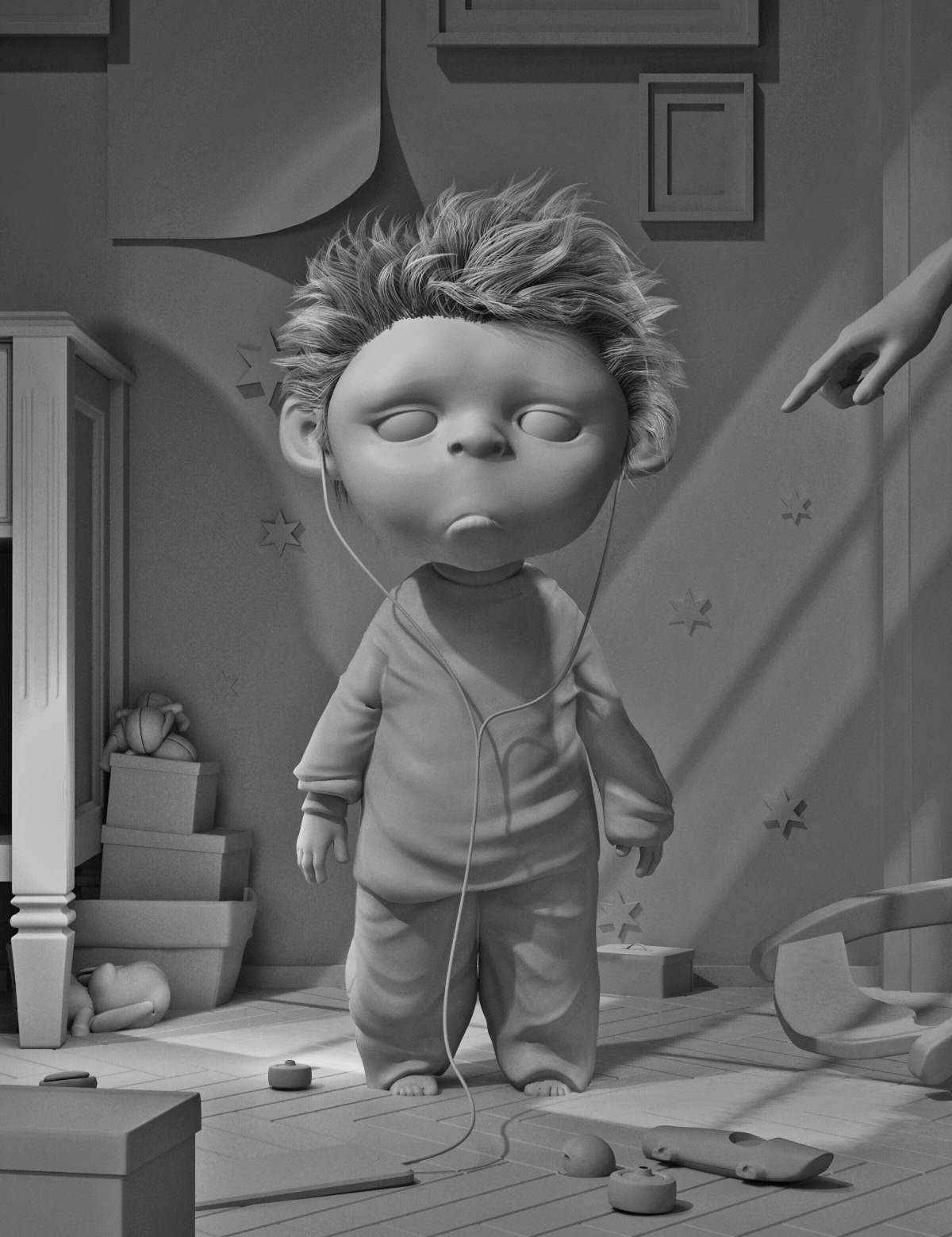 kid ILLUSTRATION  book cover 3d concept pixar disney Digital Art  Character design  3D Character design