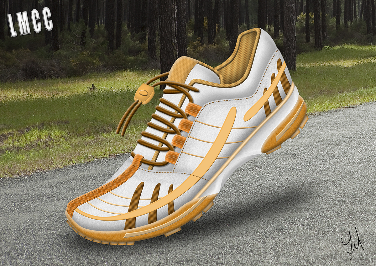 running footwear render