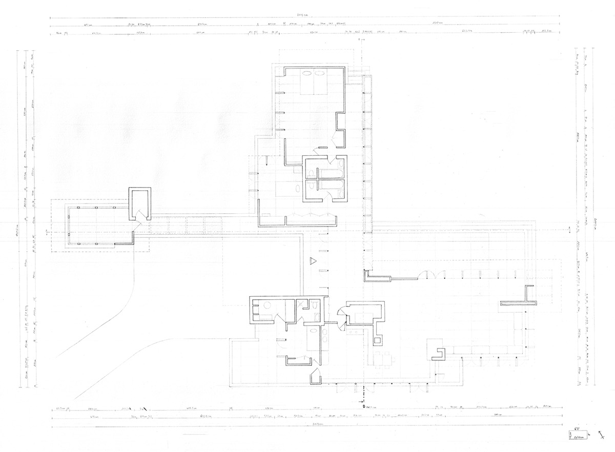 Frank Lloyd Wright Christie Residence Acquerelli disegno tecnico assonometria prospetti pianta architecture Drawing  watercolor