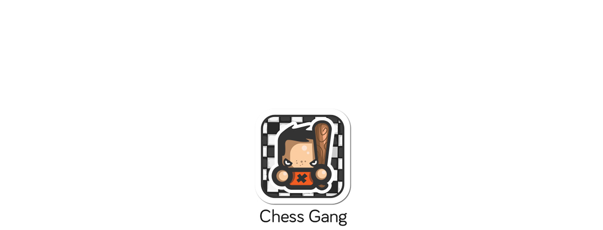 chess sticker gang Label simple kirpluk fight modern cartoon