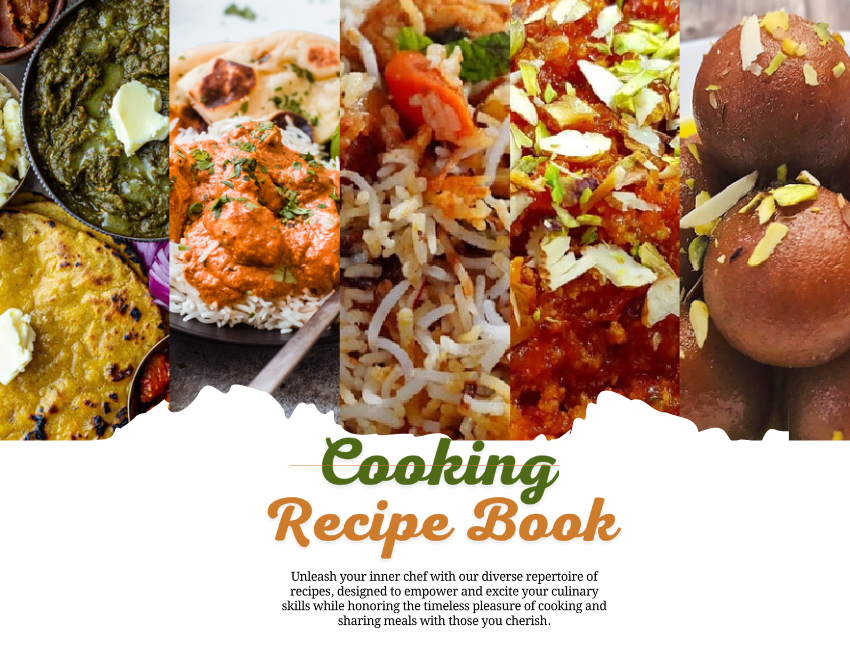 Food  restaurant menu recipe booklet recipe cooking chef design