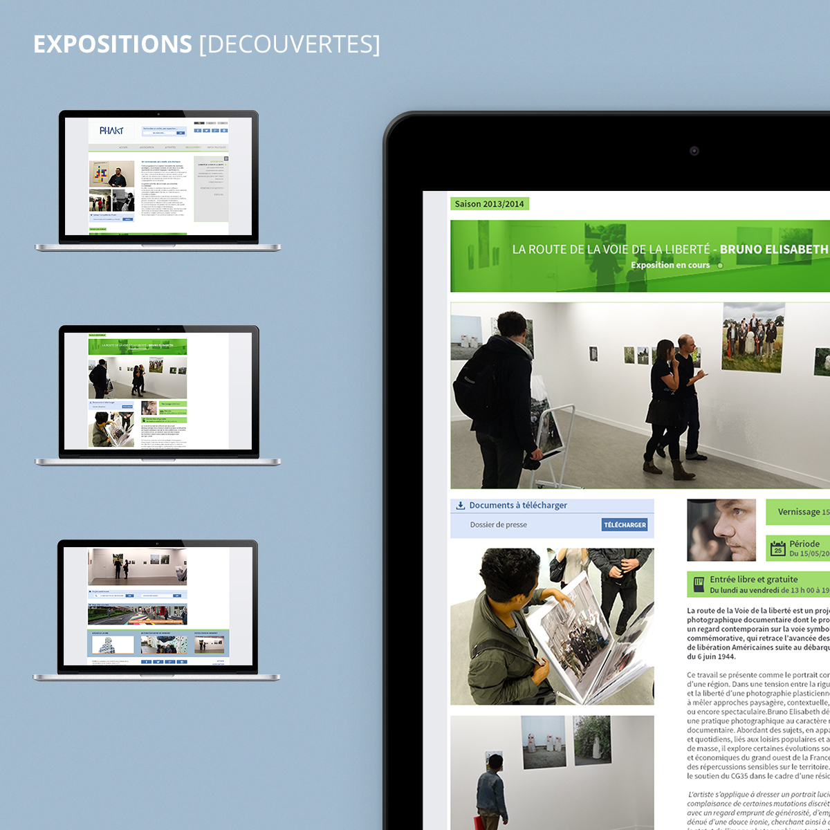 PHAKT bretagne rennes colombier center cultural Website Webdesign identity