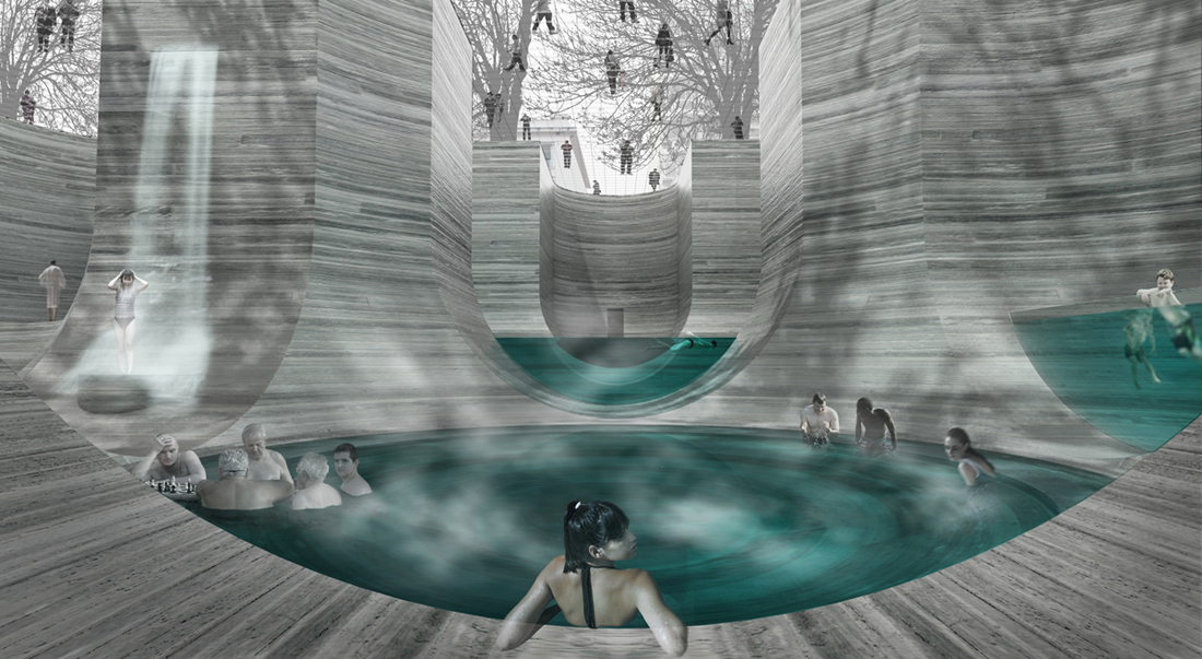 thermal bath Spa public space Water Architecture