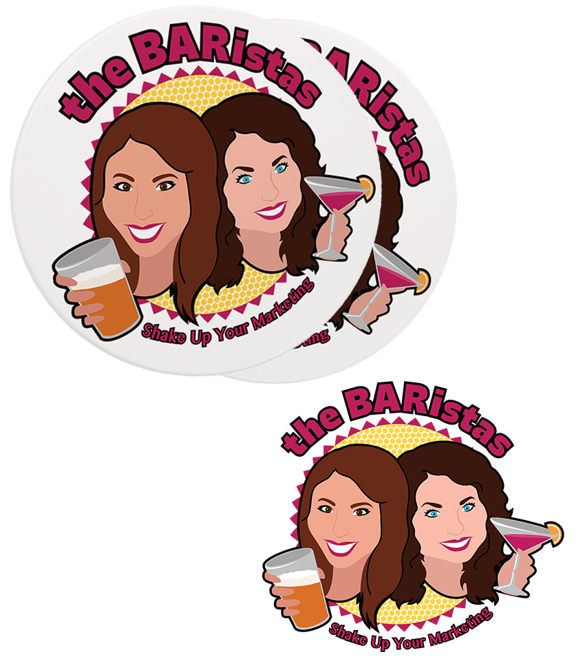 adobe illustrator digital illustration logo Promotion Character caricature   bold colorful bar beer drink Fun girly cute girls