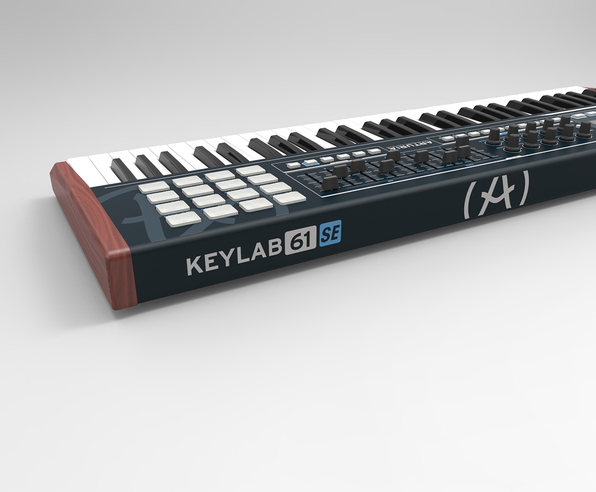 arturia black MIDI controller keylab silkscreen