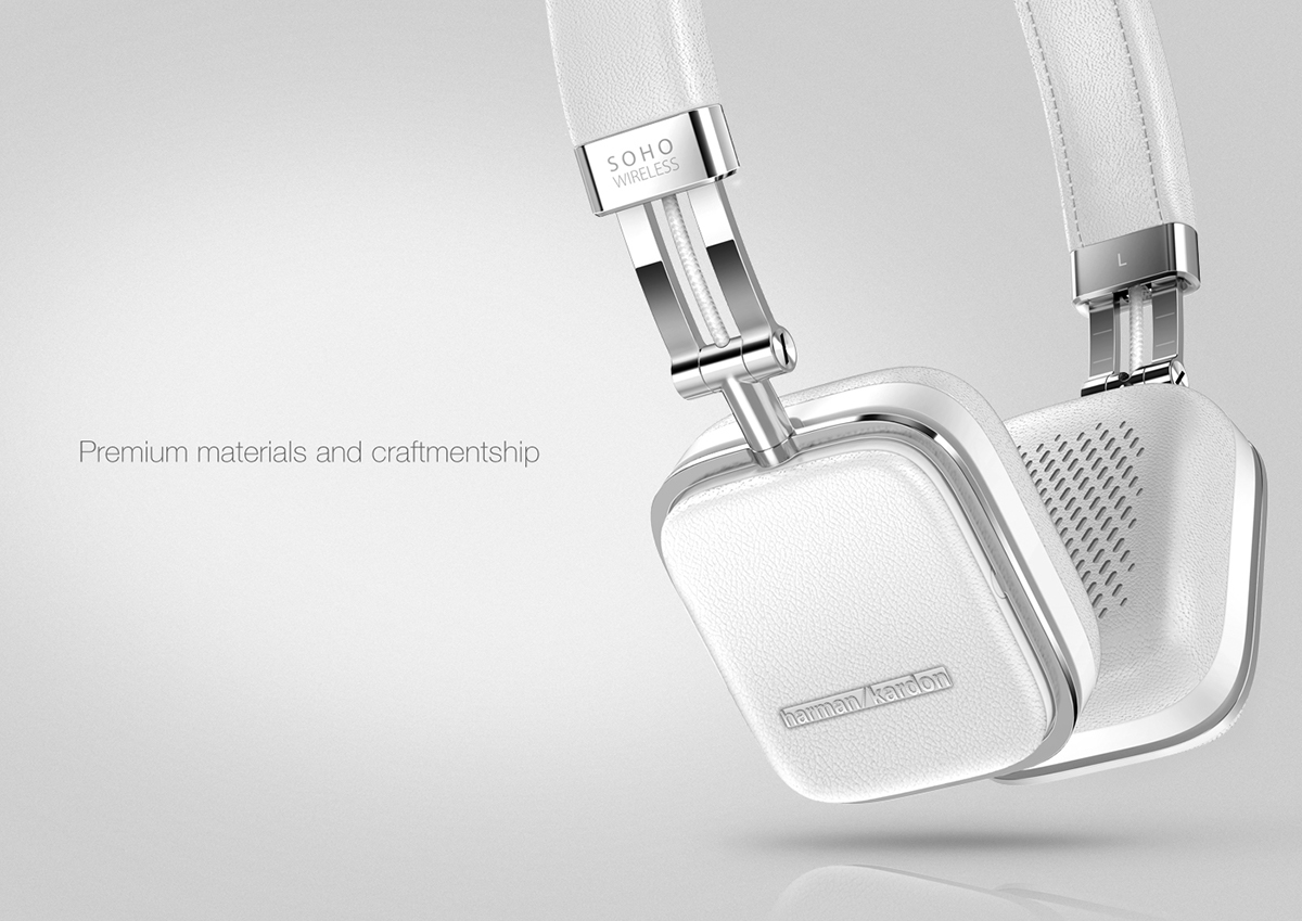 Harman Harman Kardon headphones headset bluetooth premium materials design soho Soho Wireles