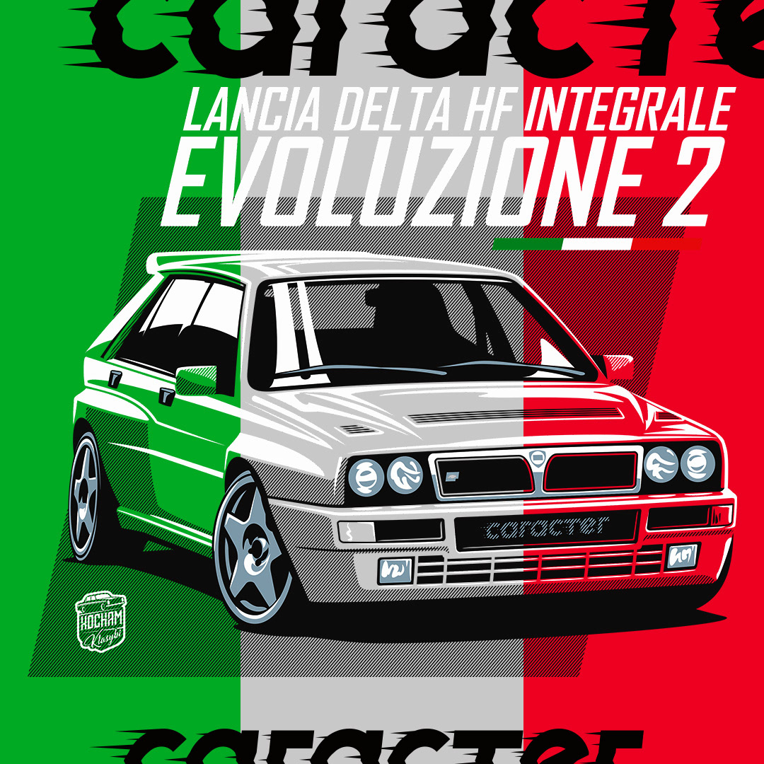 automotive   car Cars Classic ILLUSTRATION  Italy Motorsport rally tuning youngtimer