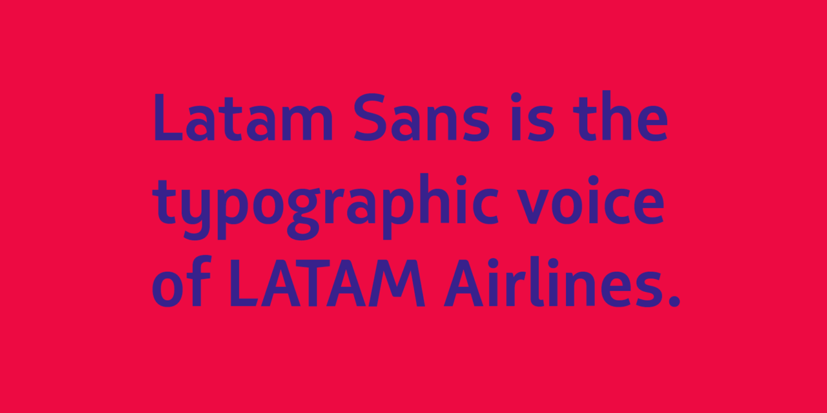 type airline latam Typeface type design brand