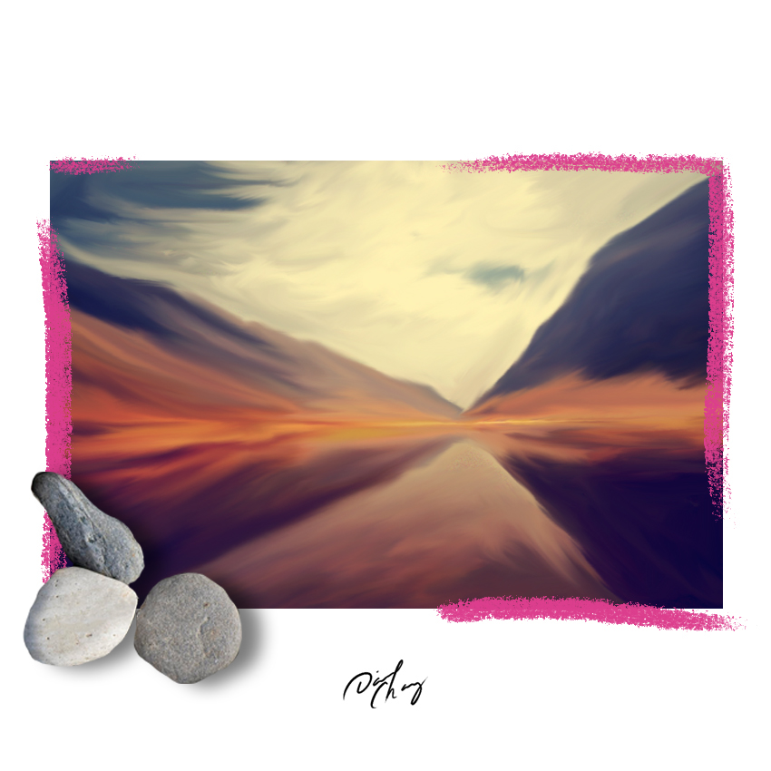painting   ILLUSTRATION  landscapes mexico tattoo ink canvas Nature digital art