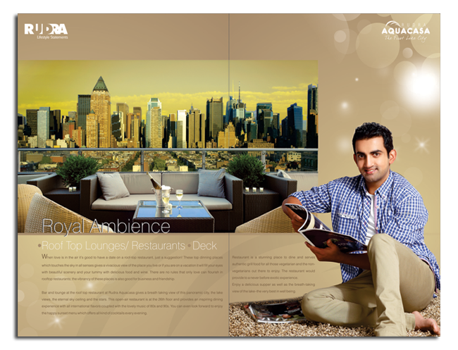 Catalogue design for Residential project builder Rudra