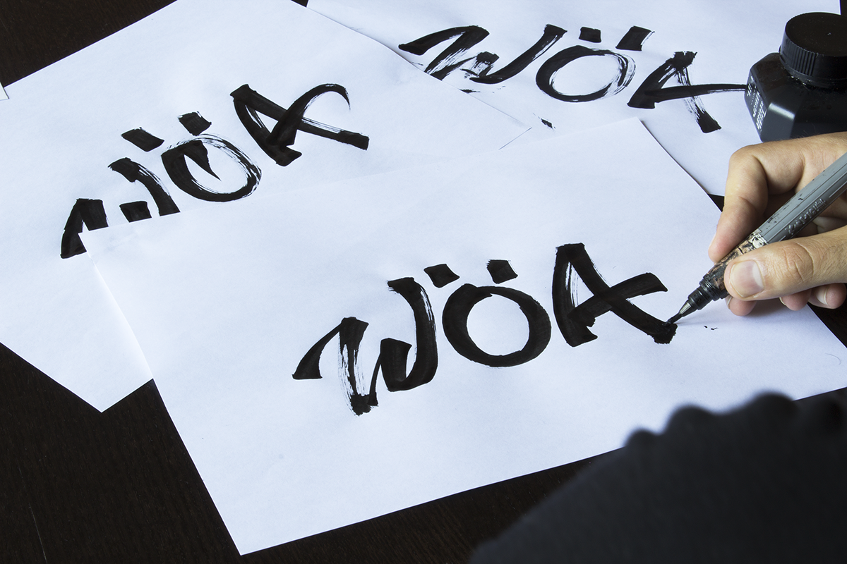 lettering Handlettering typography   motion Graffiti Drawing  logo brand graphic design  otln