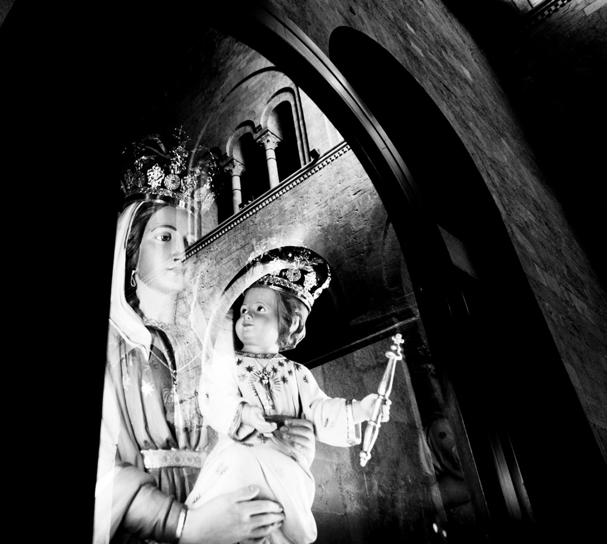 church sacred art statue religion black White Italy puglia bari monopoli culture devotion