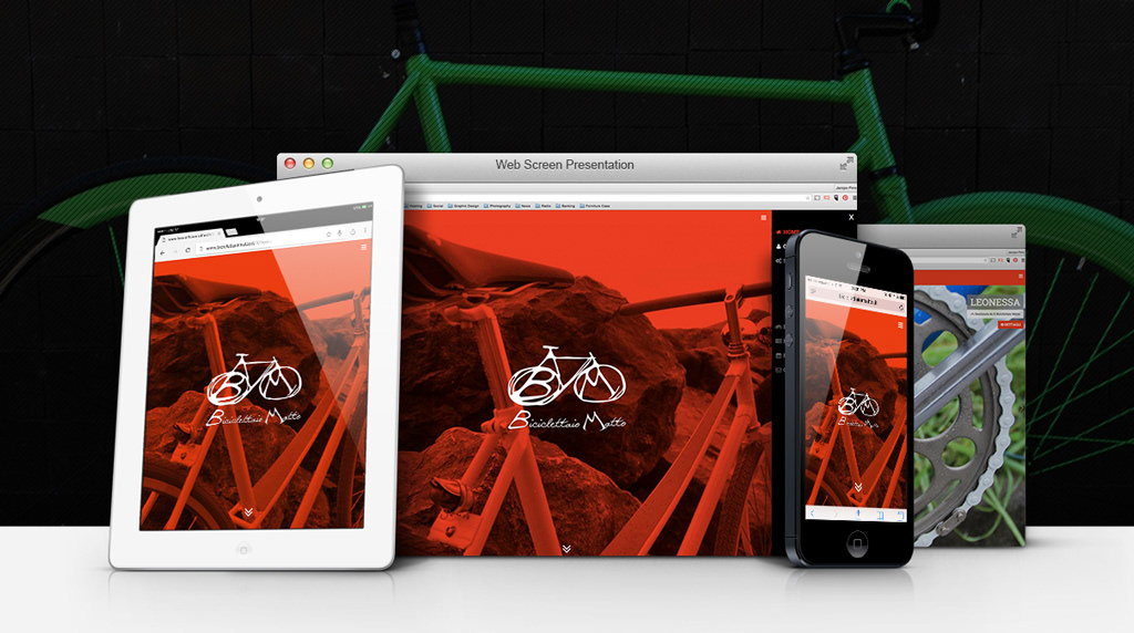 Bicycle Website Web Desig development Responsive tablet smartphone shots.it design