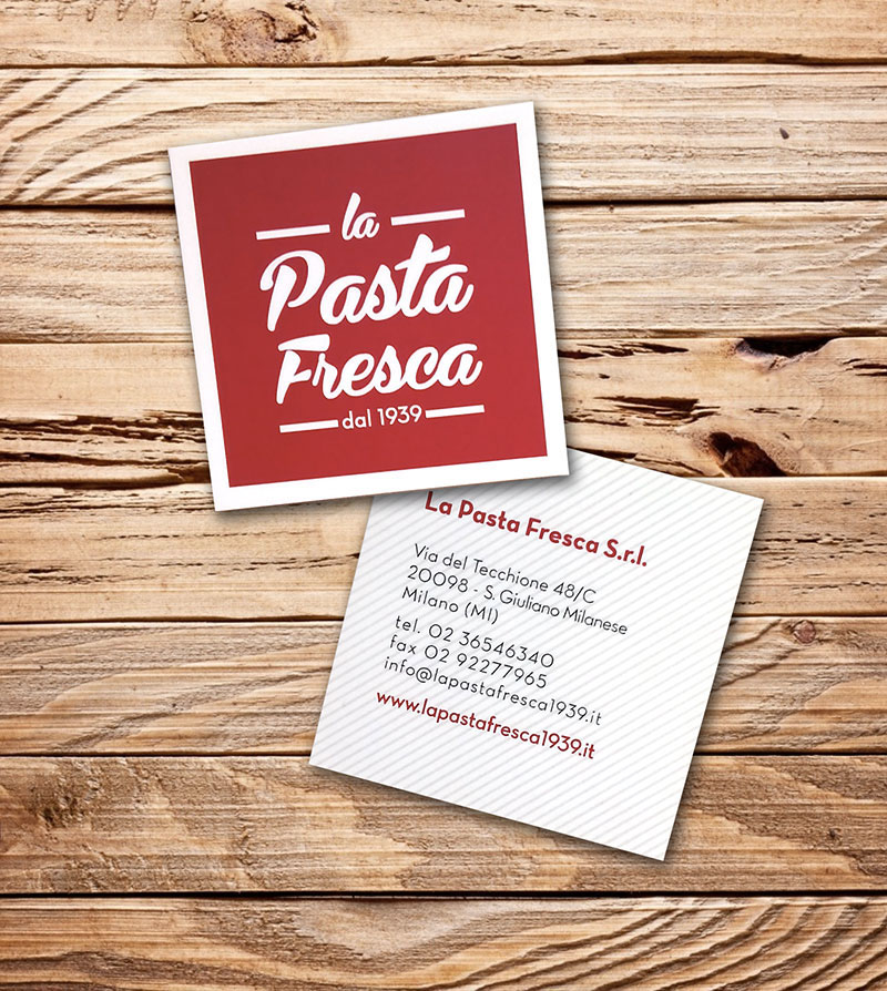 pasta fresca Pasta Italy handmade brand logo brochure
