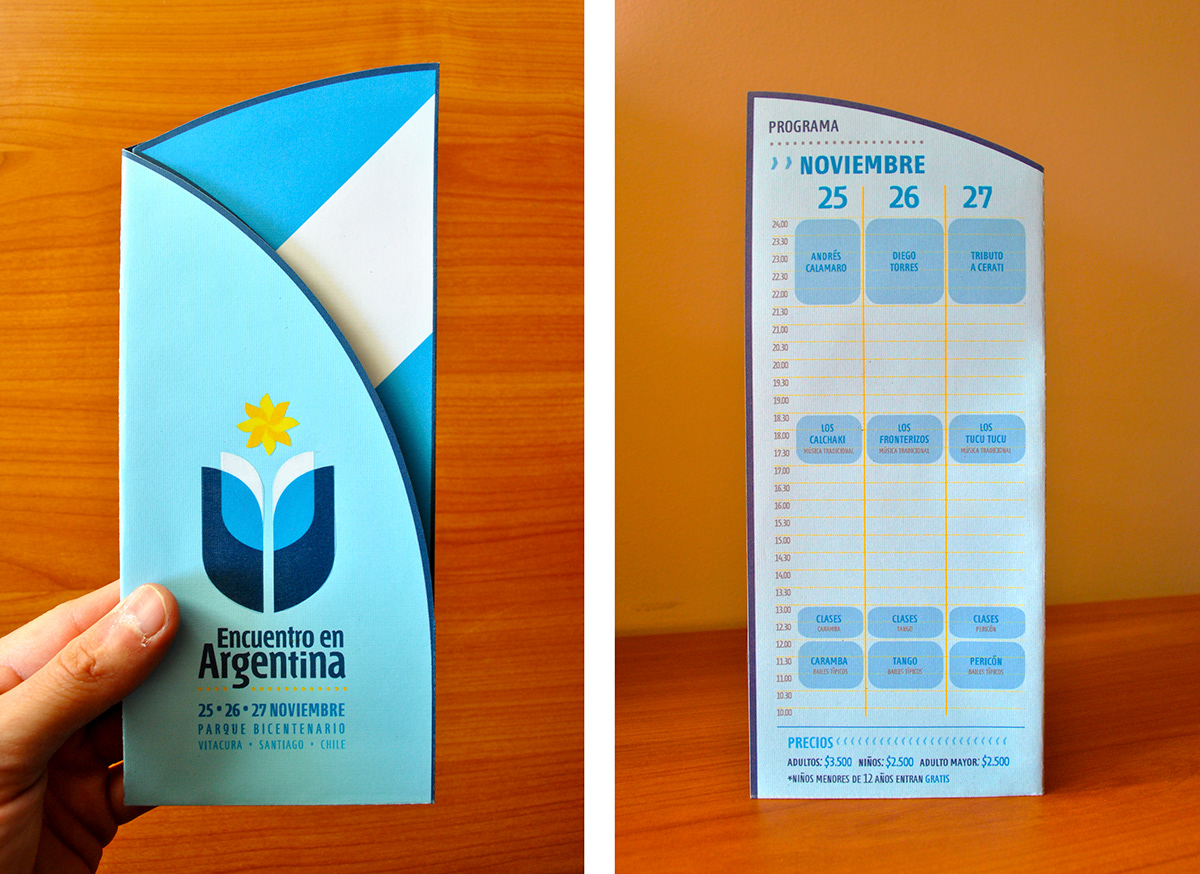 argentina feria folleto brochure desplegable cultura culture diagramación Layout editorial
